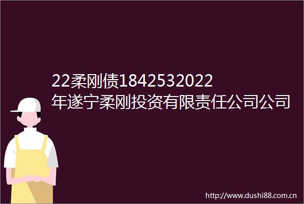 22柔刚债1842532022年遂宁柔刚投资有限责任公司公司债券2024年跟踪评级报告