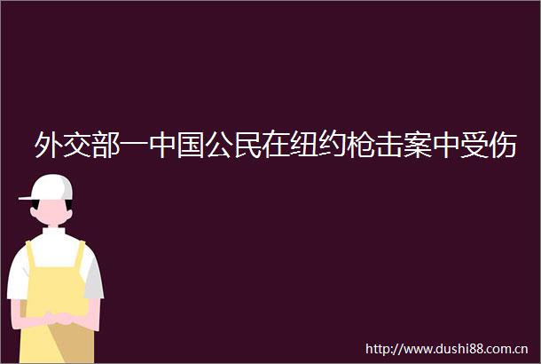 外交部一公民在纽约击案中受伤