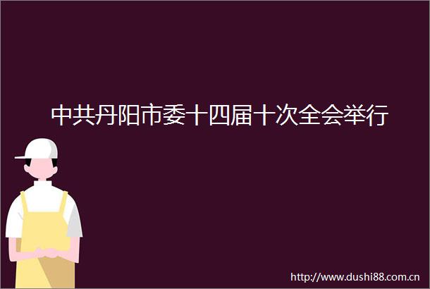 丹阳市委十四届十次全会举行