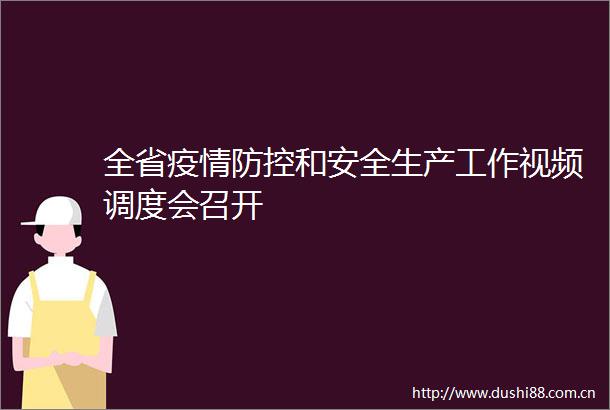 全省疫情防控和安全生产工作视频调度会召开