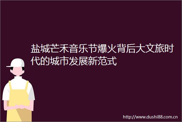 盐城芒禾音乐节爆火背后大文旅时代的城市发展新范式