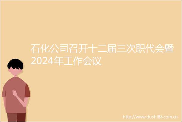 石化公司召开十二届三次职代会暨2024年工作会议