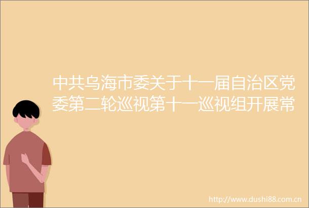 乌海市委关于十一届自治区党委第二轮巡视第十一巡视组开展常规巡视整改进展情况的通报