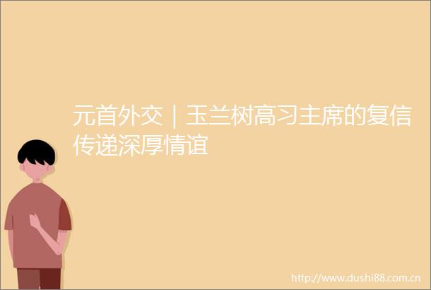 元首外交｜玉兰树高习的复信传递深厚情谊