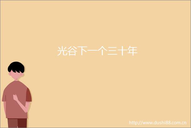 光谷下一个三十年