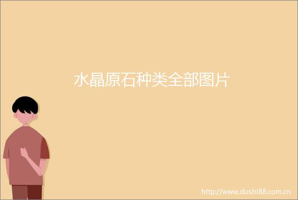 水晶原石种类全部图片