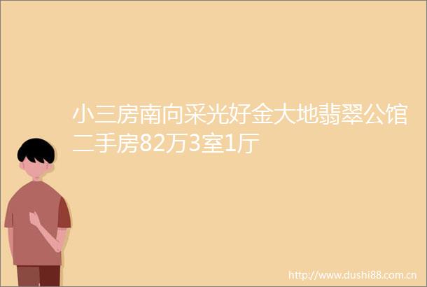 房南向采光好金大地翡翠公馆二手房82万3室1厅