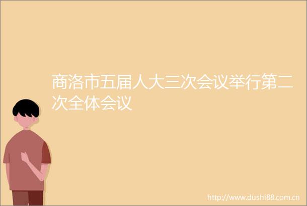 商洛市五届人大三次会议举行第二次全体会议