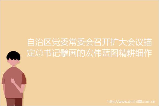 自治区党委常委会召开扩大会议锚定总书记擘画的宏伟蓝图精耕细作真抓实干不断开创式现代化宁夏实践新局面李邑飞主持并讲话