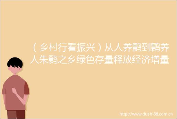 （乡村行看振兴）从人养鹮到鹮养人朱鹮之乡绿色存量释放经济增量