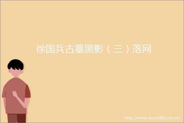 徐国兵古墓黑影（三）落网