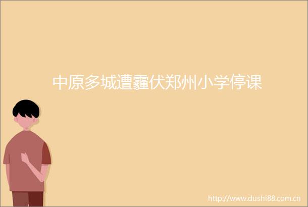 中原多城遭霾伏郑州小学停课