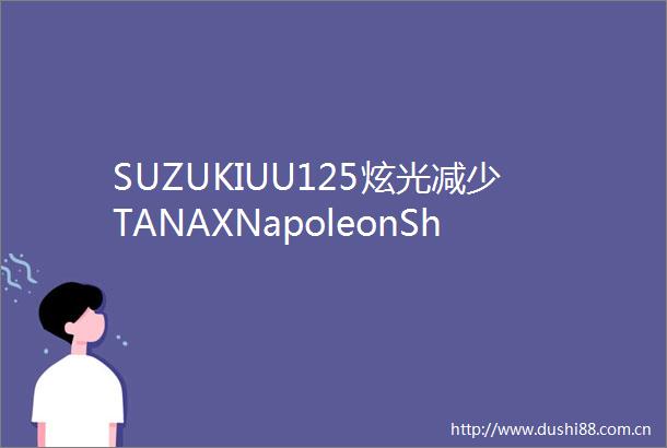 SUZUKIUU125炫光减少TANAXNapoleonSharkMirror3安装RAYSAVE眩光验证重量测量后轮胎更换