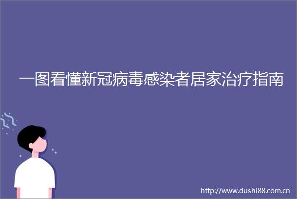 一图看懂新冠病毒感染者居家治疗指南