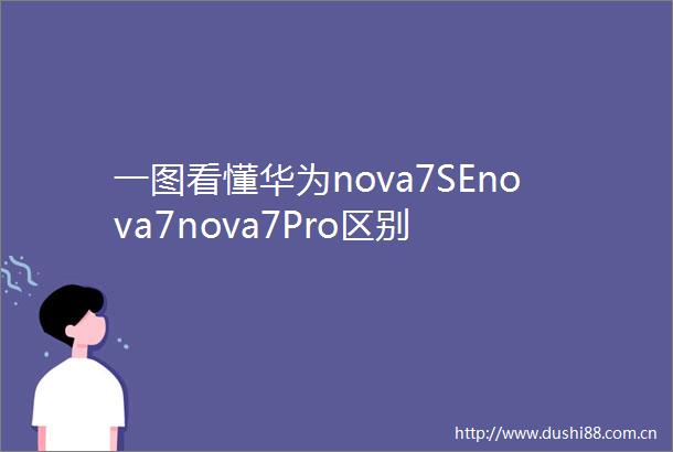 一图看懂华为nova7SEnova7nova7Pro区别