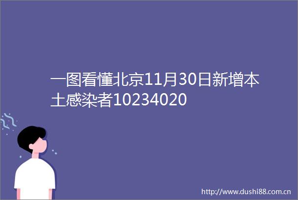一图看懂北京11月30日新增本土感染者10234020