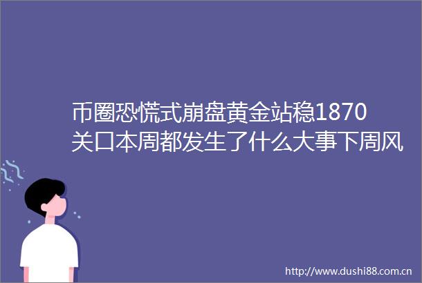 币圈恐慌式崩盘黄金站稳1870关口本周都发生了什么大事下周风险预警来了