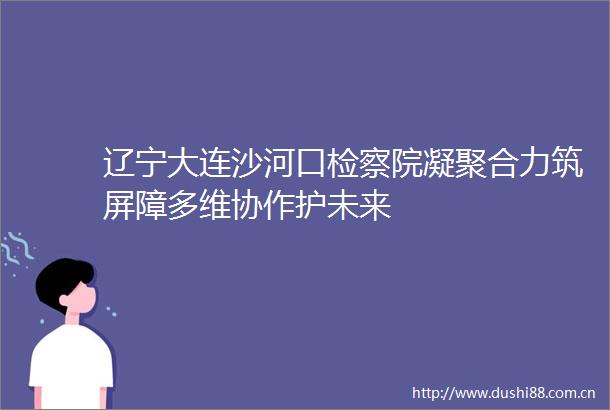 辽宁大连沙河口检察院凝聚合力筑屏障多维协作护未来