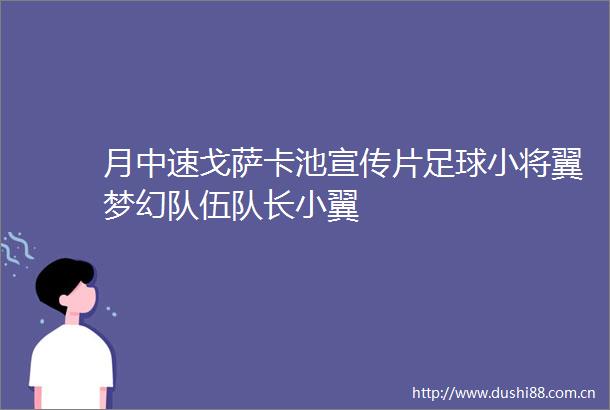 月中速戈萨卡池宣传片足球小将翼梦幻队伍队长小翼