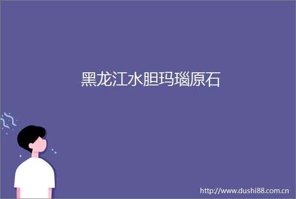 黑龙江水胆玛瑙原石