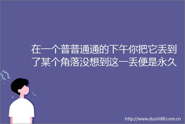 在一个普普通通的下午你把它丢到了某个角落没想到这一丢便是永久大型纪录片童年游龙板