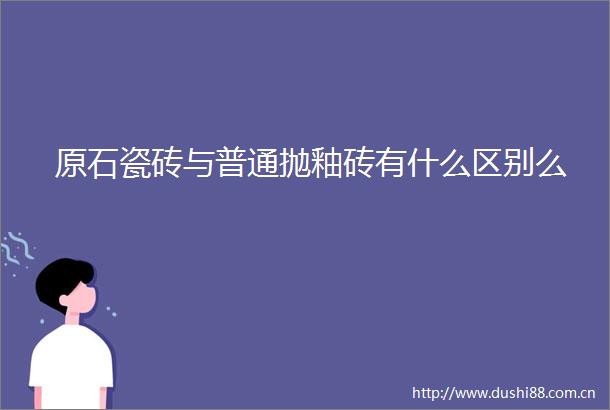 原石瓷砖与普通抛釉砖有什么区别么