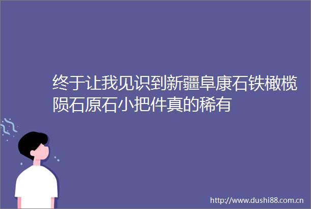 终于让我见识到新疆阜康石铁橄榄陨石原石小把件真的稀有