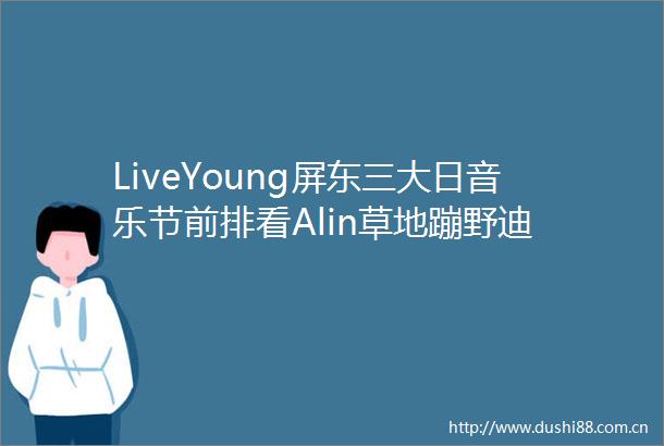 LiveYoung屏东三大日音乐节前排看Alin草地蹦野迪