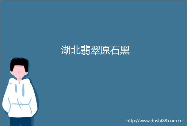 湖北翡翠原石黑