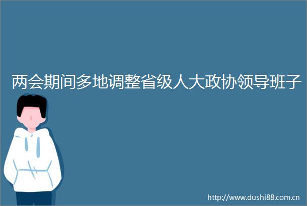 两会期间多地调整省级人大政协班子