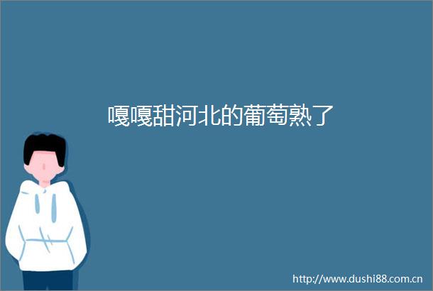 嘎嘎甜河北的葡萄熟了