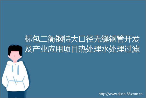 标包二衡钢特大口径无缝钢管开发及产业应用项目热处理水处理过滤器加药系统撇油机等设备采购（第二次）中标候选人公示