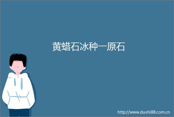 黄蜡石冰种一原石