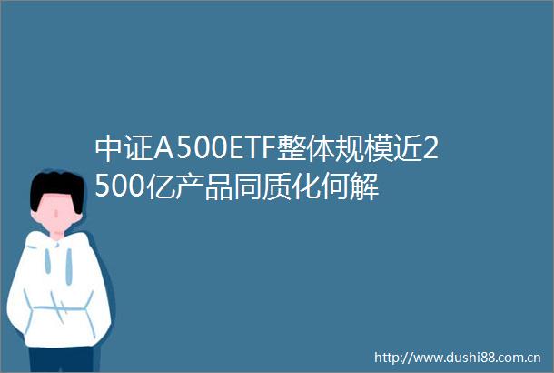 中证A500ETF整体规模近2500亿产品同质化何解