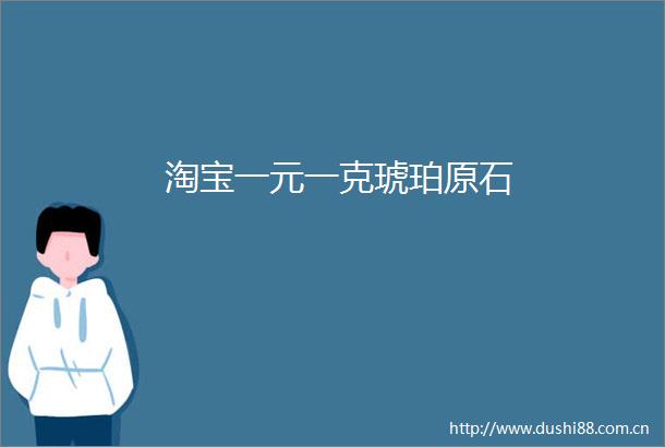 淘宝一元一克琥珀原石