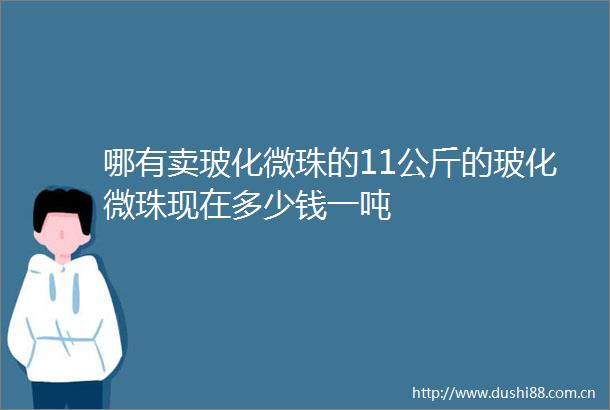 哪有卖玻化微珠的11公斤的玻化微珠现在多少钱一吨