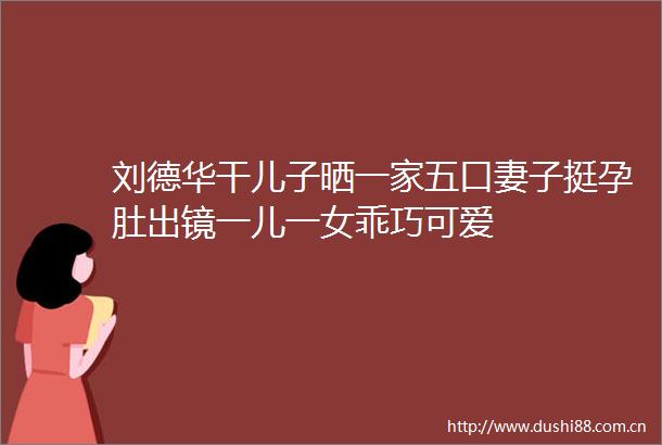 刘德华干儿子晒一家五口妻子挺孕肚出镜一儿一女乖巧可爱
