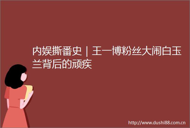 内娱撕番史｜王一博粉丝大闹白玉兰背后的顽疾