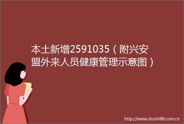 本土新增2591035（附兴安盟外来人员健康管理示意图）
