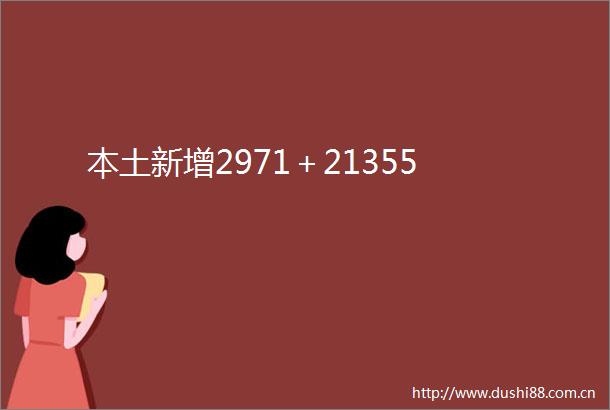 本土新增2971＋21355