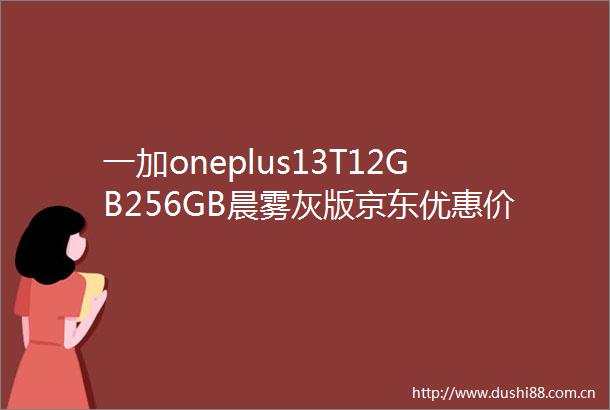 一加oneplus13T12GB256GB晨雾灰版京东优惠价2899元