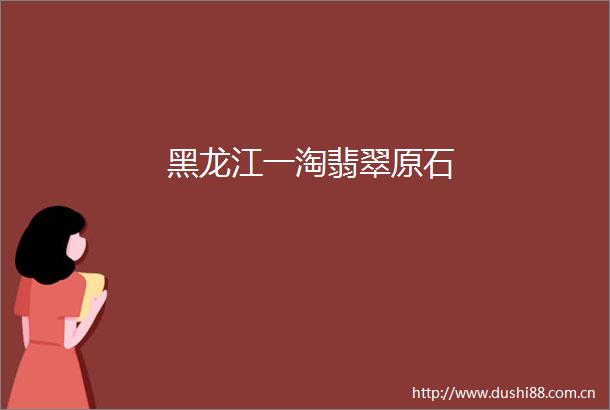 黑龙江一淘翡翠原石