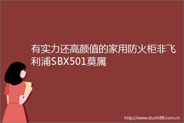 有实力还高颜值的家用防火柜非飞利浦SBX501莫属