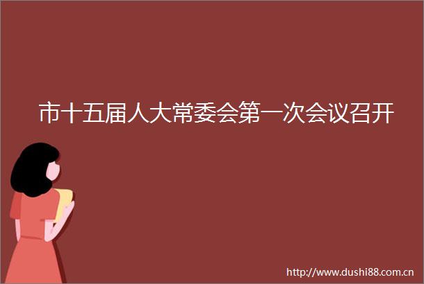 市十五届人大常委会第一次会议召开