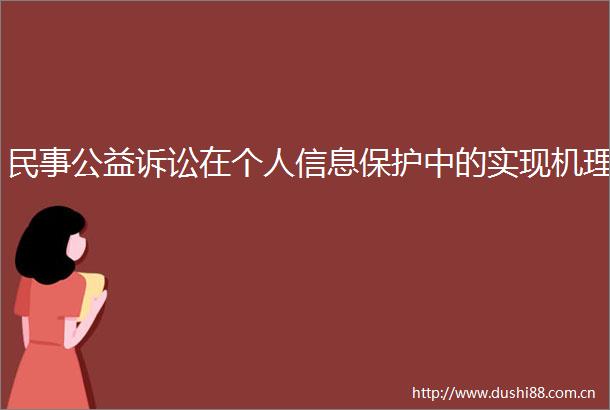公益诉讼在个人信息保护中的实现机理