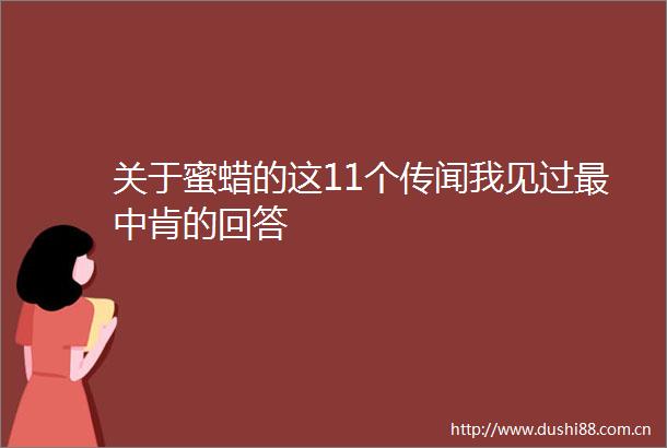 关于蜜蜡的这11个传闻我见过最中肯的回答