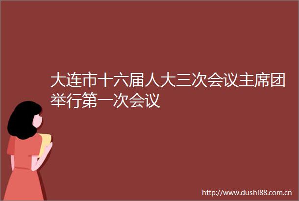 大连市十六届人大三次会议团举行第一次会议