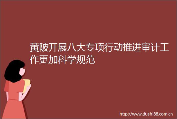黄陂开展八大专项行动推进审计工作更加科学规范