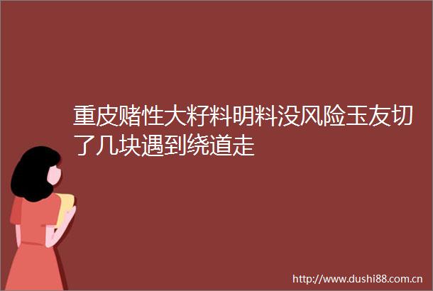 重皮赌性大籽料明料没风险玉友切了几块遇到绕道走