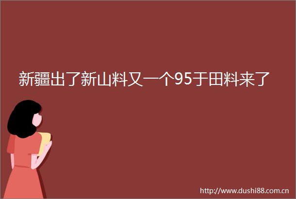 新疆出了新山料又一个95于田料来了